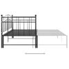 Estructura De Sofá Cama Extraíble De Metal Negro 90x200 Cm