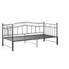 Estructura De Sofá Cama Extraíble De Metal Negro 90x200 Cm