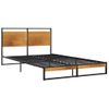 Estructura De Cama De Metal 120x200 Cm Negro