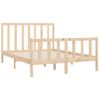 Estructura De Cama De Madera Maciza 140x200 Cm