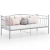 Estructura De Sofá Cama Metal Gris 90x200 Cm