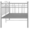 Estructura De Sofá Cama Metal Gris 90x200 Cm