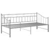 Estructura De Sofá Cama Extraíble De Metal Gris 90x200 Cm