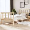 Estructura De Cama Madera Maciza 90x200 Cm Marrón