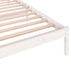 Estructura De Cama Madera Maciza De Pino Blanco 90x200 Cm