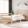 Estructura De Cama Madera Maciza De Pino 75x190 Cm Marrón