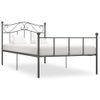 Estructura De Cama De Metal Gris 90x200 Cm