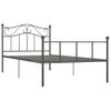 Estructura De Cama De Metal Gris 90x200 Cm