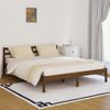 Estructura De Cama Madera Maciza De Pino Marrón Miel 160x200 Cm