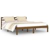 Estructura De Cama Madera Maciza De Pino Marrón Miel 160x200 Cm