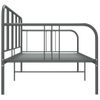 Estructura De Sofá Cama De Metal Gris 90x200 Cm