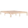 Estructura De Cama Madera Maciza King Size 150x200 Cm