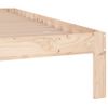 Estructura De Cama Madera Maciza King Size 150x200 Cm