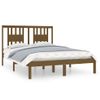 Estructura De Cama Madera Maciza De Pino Marrón Miel 120x200 Cm