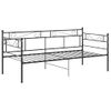 Estructura De Sofá Cama De Metal Negro 90x200 Cm