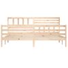 Estructura De Cama De Madera Maciza 200x200 Cm