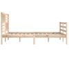 Estructura De Cama De Madera Maciza 200x200 Cm