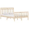 Estructura De Cama De Madera Maciza 140x190 Cm