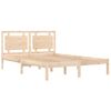 Estructura De Cama Madera Maciza De Pino 140x190 Cm