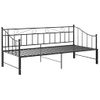 Estructura De Sofá Cama Extraíble De Metal Negro 90x200 Cm