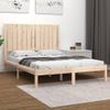 Estructura De Cama Madera Maciza De Pino 120x200 Cm