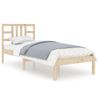 Estructura De Cama Dmadera Maciza De Pino 90x200 Cm Marrón