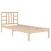 Estructura De Cama Dmadera Maciza De Pino 90x200 Cm Marrón