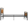 Estructura De Cama De Metal 120x200 Cm Negro