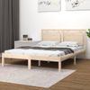 Estructura De Cama De Madera Maciza 140x200 Cm