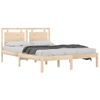 Estructura De Cama De Madera Maciza 140x200 Cm