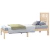 Estructura De Cama Individual Madera Maciza De Pino 75x190 Cm