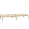 Estructura De Cama Individual Madera Maciza De Pino 75x190 Cm