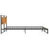 Estructura De Cama De Metal 180x200 Cm Negro