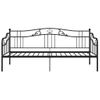 Estructura De Sofá Cama De Metal Negro 90x200 Cm