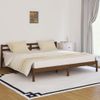 Estructura De Cama Madera Maciza De Pino Marrón Miel 200x200 Cm