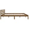 Estructura De Cama Madera Maciza De Pino Marrón Miel 200x200 Cm