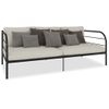 Estructura De Cama De Metal Negro 90x200 Cm