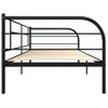 Estructura De Cama De Metal Negro 90x200 Cm