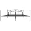 Estructura De Cama De Metal Negro 180x200 Cm