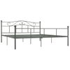 Estructura De Cama De Metal Gris 180x200 Cm