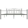 Estructura De Cama De Metal Gris 180x200 Cm