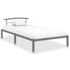 Estructura De Cama De Metal Gris 90x200 Cm