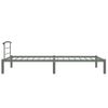 Estructura De Cama De Metal Gris 90x200 Cm