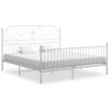 Estructura De Cama De Metal Blanca 200x200 Cm