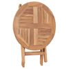 Mesa De Jardín Plegable Madera Maciza De Teca 45 Cm Marrón