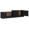 Mueble De Tv Madera Contrachapada Negro 158,5x36x45 Cm