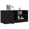 Mueble Para Tv Madera Contrachapada Negro 80x35x36,5 Cm