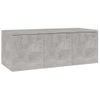 Mueble Para Tv Madera Contrachapada Gris Hormigón 80x34x30 Cm