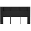 Mueble Cabecero Negro 180x18,5x104,5 Cm