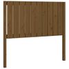 Cabecero De Cama Madera Maciza Pino Marrón Miel 105,5x4x100 Cm